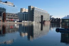 Docklands and Canary Wharf, London, England, UK, 2/3/10. Creator: Ethel Davies