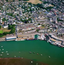 Docks and marina, Teignmouth, Devon, 1990. Artist: Aerofilms