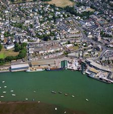 Docks and marina, Teignmouth, Devon, 1990. Artist: Aerofilms