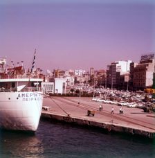Docks, Istanbul, Turkey, c1955. Creator: Arthur Charles Kirby Ware