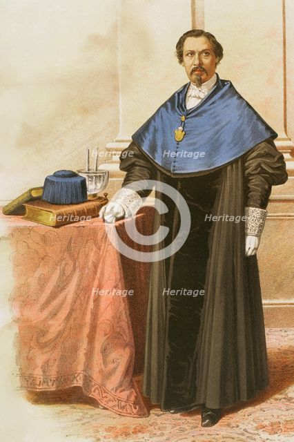 Doctor of Science, Professor at the Central University, 1865.  Creator: Unknown.