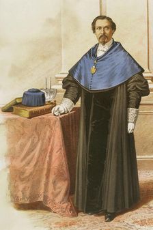 Doctor of Science, Professor at the Central University, 1865. Creator: Unknown