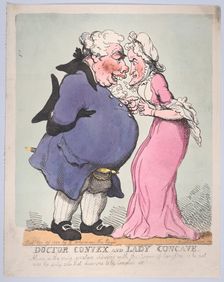 Doctor Convex and Lady Concave, November 20, 1802., November 20, 1802. Creator: Thomas Rowlandson