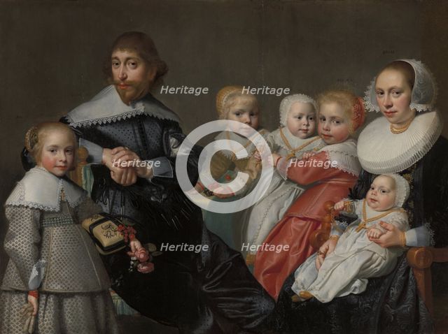 Doctor Cornelis van der Heijde and Ariaentgen Ariens de Buijser with their Children, 1639. Creator: Jan Daemen Cool.