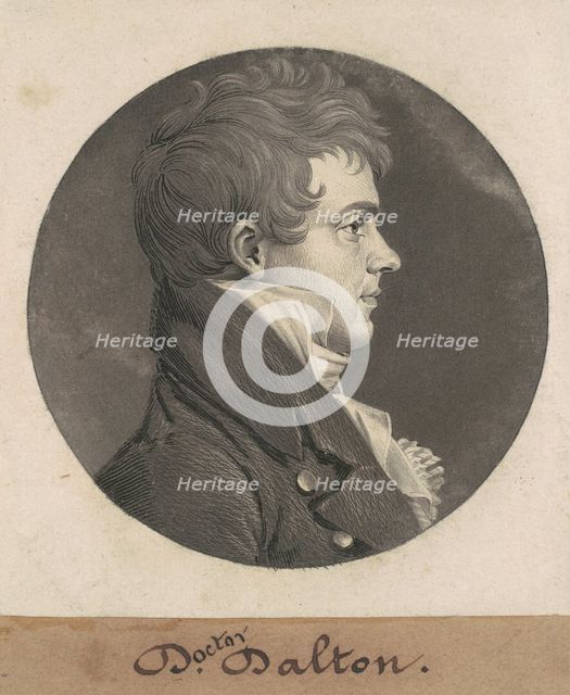 Doctor Dalton, 1809. Creator: Charles Balthazar Julien Févret de Saint-Mémin.