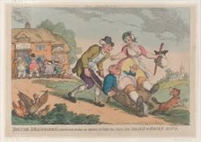 Doctor Drainbarrel Conveyed Home in order to Take His Trial for Neglect of Fa..., November 30, 1810. Creator: Thomas Rowlandson