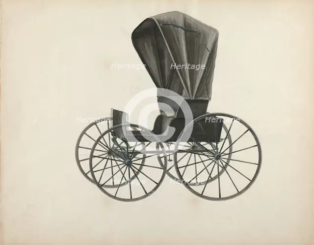Doctor's Buggy, c. 1936. Creator: Fred Weiss.