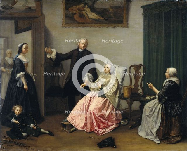 Doctor's Visit, 1750-1760. Creator: Elisabeth Geertruida Wassenbergh.