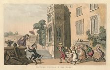 Doctor Syntax & The Bees 1820. Artist: Thomas Rowlandson