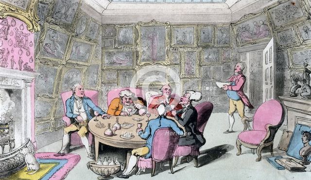 Doctor Syntax with My Lord, early 19th century.Artist: Thomas Rowlandson