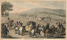 Doctor Syntax at a Review 1820. Artist: Thomas Rowlandson