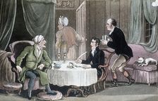 Doctor Syntax making his will, c1816. Artist: Thomas Rowlandson