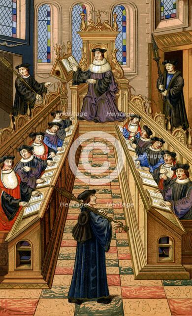 Doctors at the Université de Paris, 1849.Artist: Edward May