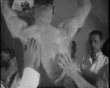 Doctors Checking the Physique of Primo Carnera, 1930s. Creator: British Pathe Ltd