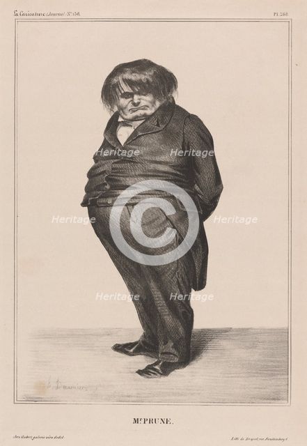 Docteur Prunelle, 1833. Creator: Honore Daumier.