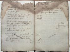 Document of acceptance of bills of exchange among merchants from Barcelona and Florence (1411)