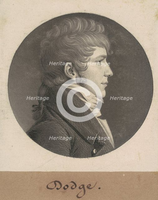 Dodge, 1808. Creator: Charles Balthazar Julien Févret de Saint-Mémin.