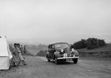 Dodge saloon of AT Morse competing in the South Wales Auto Club Welsh Rally, 1937 Artist: Bill Brunell