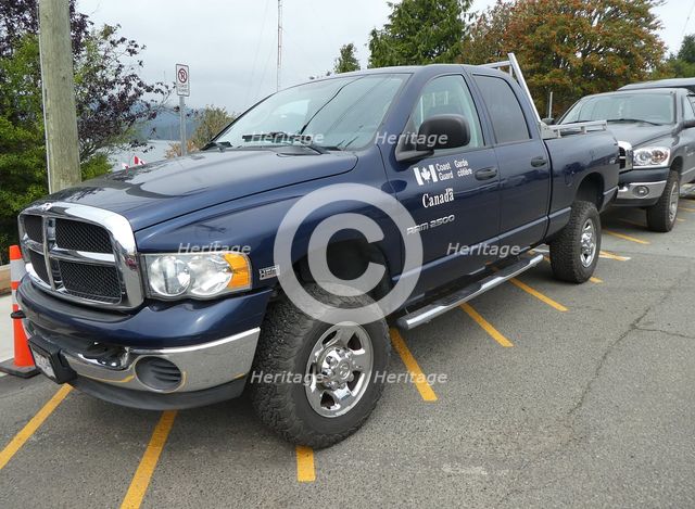 Dodge Ram 2500 Canadian Coastguard truck 2018. Creator: Unknown.