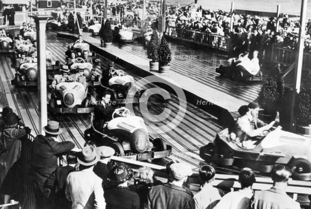 Dodgem car track. Artist: Unknown