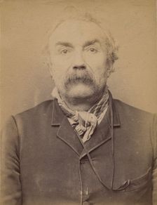 Dodot. émile (ou Jules). 55 ans, né à Paris Ier. Cordonnier. Anarchiste. 27/2/94. , 1894. Creator: Alphonse Bertillon