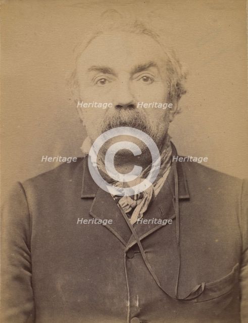 Dodot. émile (ou Jules). 55 ans, né à Paris Ier. Cordonnier. Anarchiste. 27/2/94. , 1894. Creator: Alphonse Bertillon.