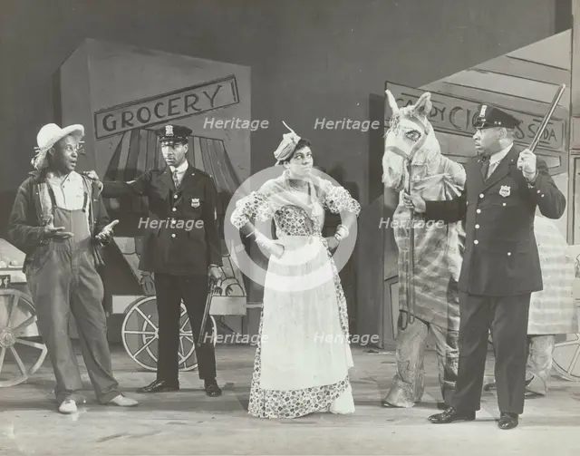 Doe Doe Green, Lester Palmer, Sybil Moore, "Aggie", and Clifton Davis, 1937. Creator: Unknown.