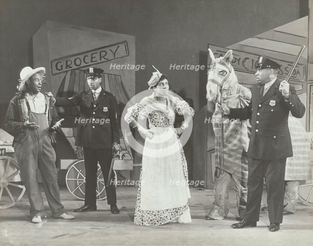 Doe Doe Green, Lester Palmer, Sybil Moore, "Aggie", and Clifton Davis, 1937. Creator: Unknown.
