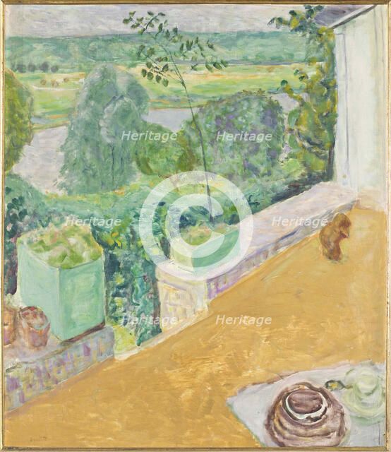 Dog on the terrace (Chien sur la terrasse), 1917. Creator: Bonnard, Pierre (1867-1947).