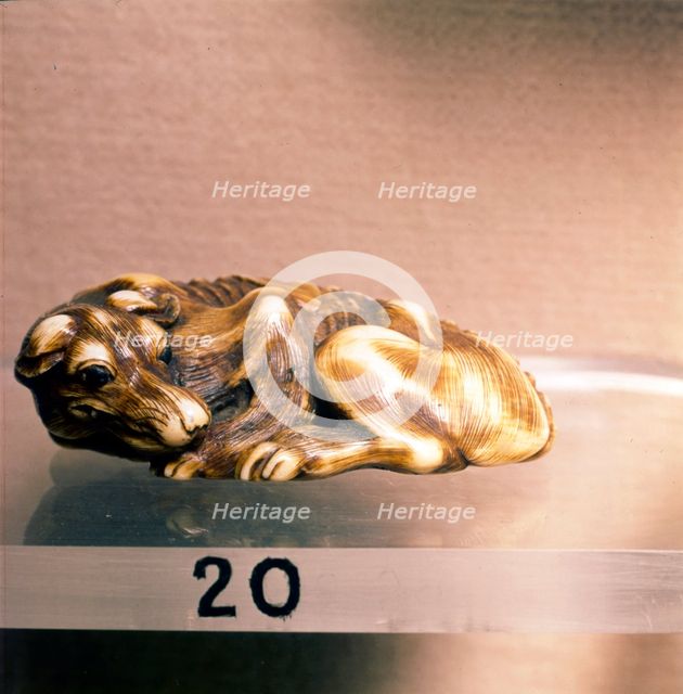 Dog, One of Twelve Animals in the Japanese Zodiac, Netsuke, c19th century. Artist: Unknown.
