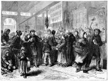 Dog and cat meat butcher in Paris, Franco-Prussian War, 1871