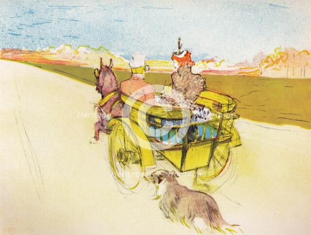 'Dog Cart', c.1897, (1946). Artist: Henri de Toulouse-Lautrec.