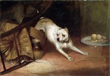 Dog Chasing a Rat 19th or early 20th century. Artist: Briton Riviere