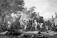 Dog Dance of the Dakotas c1847.Artist: Seth Eastman