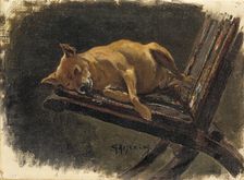 Dog, Lying Down. Creator: Karl Georg Arsenius