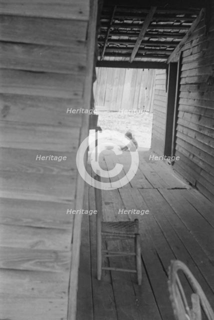 Dog run of Floyd Burroughs' home. Hale County, Alabama, 1936. Creator: Walker Evans.