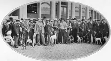 Dog sellers and buyers in the East End, London, c1900 (1901)