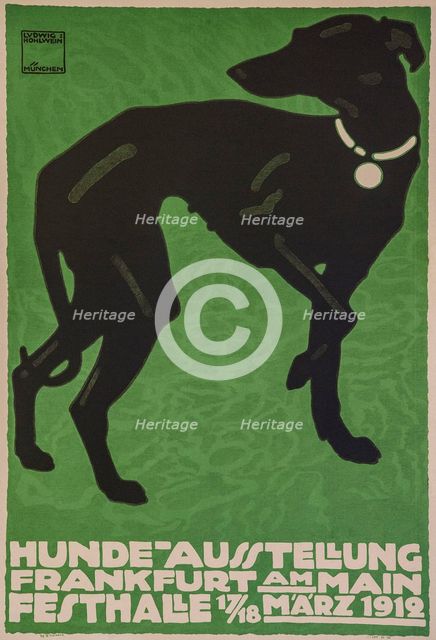 Dog Show, 1912. Creator: Hohlwein, Ludwig (1874-1949).