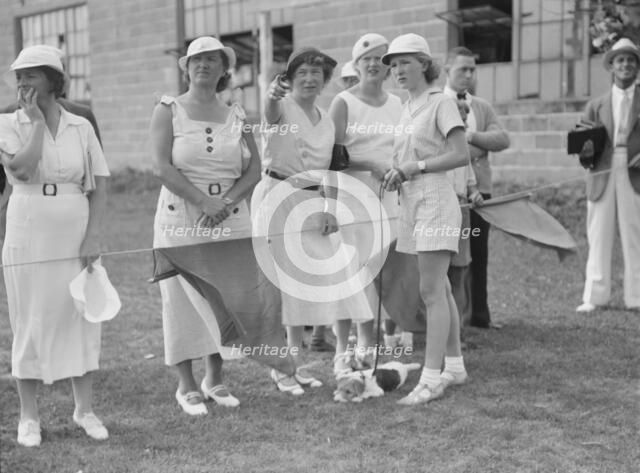 Dog show, East Hampton, Long Island, between 1933 and 1942. Creator: Arnold Genthe.