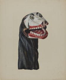 Dog Toby Hand Puppet, c. 1936. Creator: Dorothy Brennan