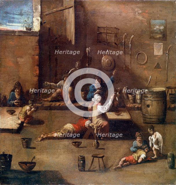 'Dog Training', c1690-1745. Artist: Alessandro Magnasco