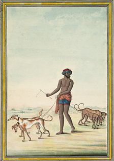 Dog Walker, early 1830's. Creator: Unknown