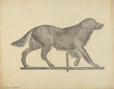 Dog Weather Vane, c. 1938. Creator: Gordon Sanborn