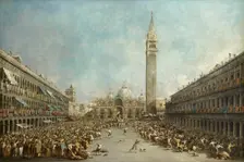 Doge Alvise IV Mocenigo appears on St. Mark's Square, ca 1776
