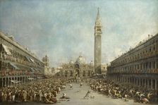 Doge Alvise IV Mocenigo appears on St. Mark's Square, ca 1776