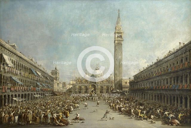 Doge Alvise IV Mocenigo appears on St. Mark's Square, ca 1776.