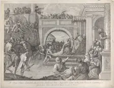 Doge Enrico Dandolo crowns Baldovino the first emperor of the Latin Empire of Constanti..., 1745-94. Creator: Giacomo Leonardis