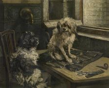 Dogs, c1860-1900. Creator: Jan Stobbaerts