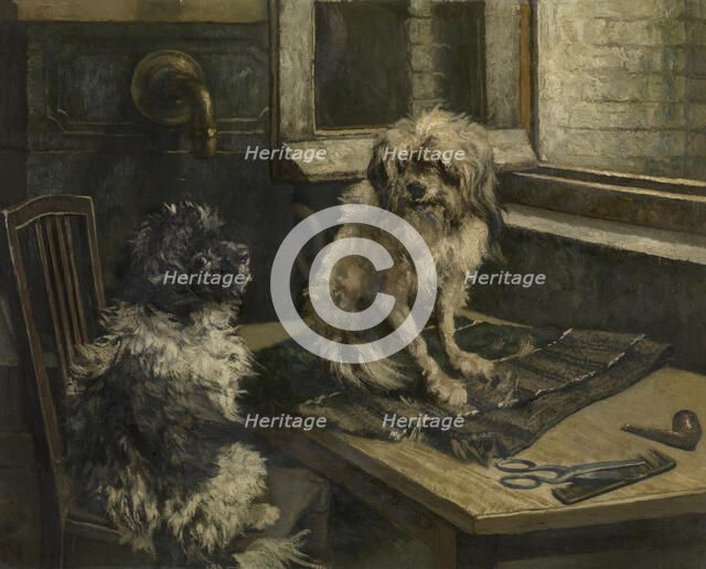 Dogs, c1860-1900. Creator: Jan Stobbaerts.
