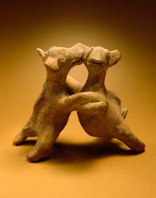 Dogs Playing, 200 B.C.-A.D. 500. Creator: Unknown